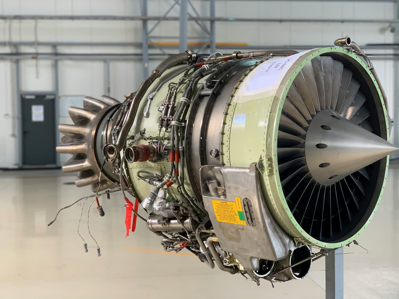 Jet engine — the kind of flight-critical component MQS X-ray and CT systems validate