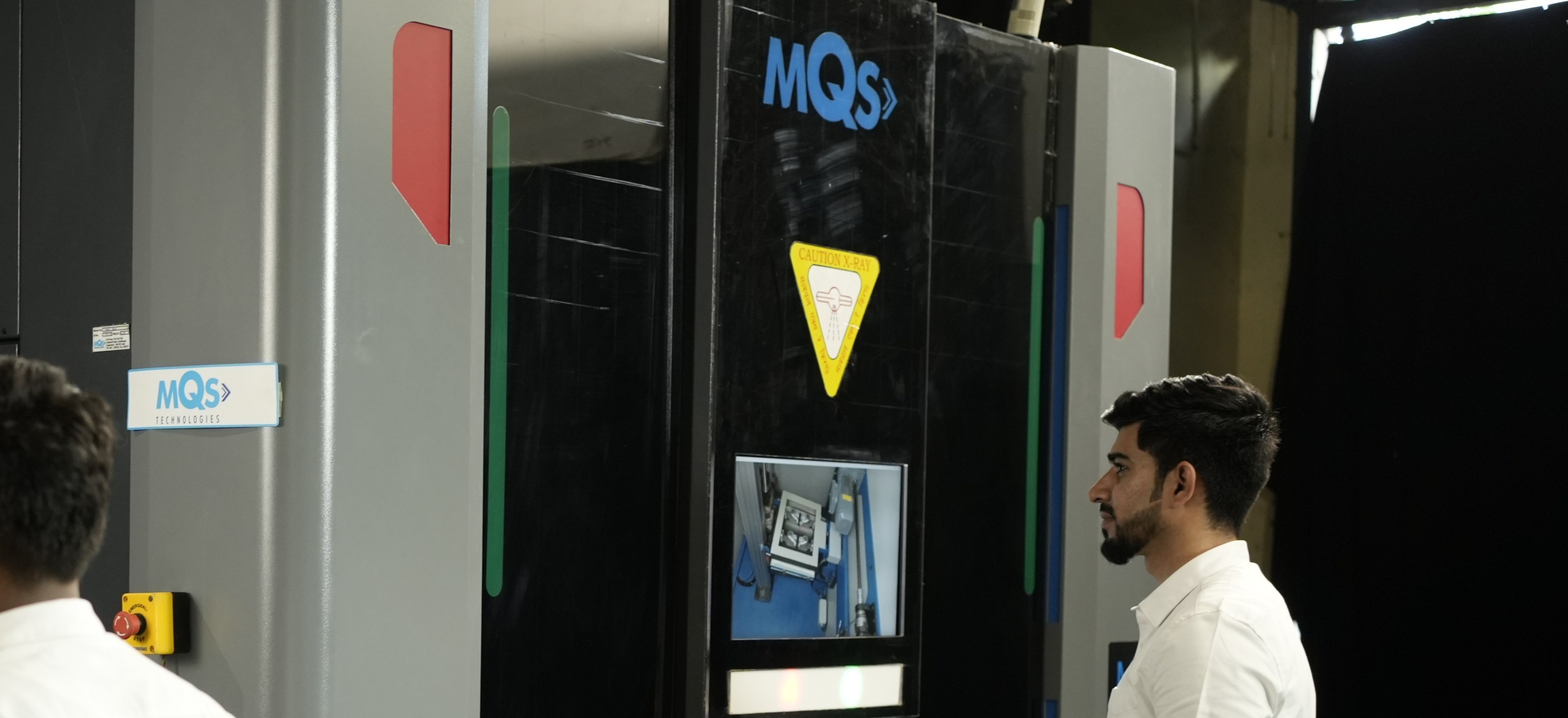 MQS engineer at an inspection system in the Hyderabad facility